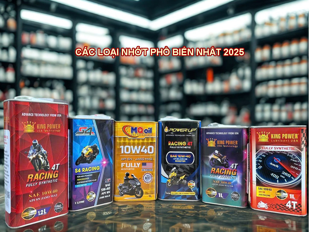 Cập nhật bảng giá nhớt xe máy 2025