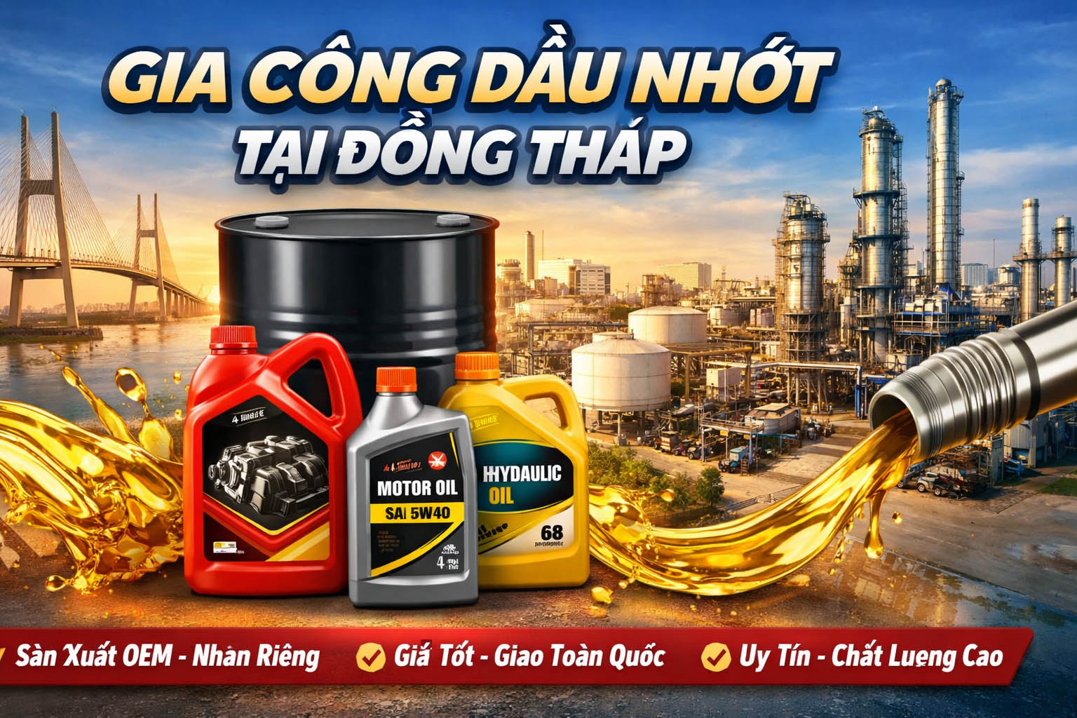 Gia Công Dầu Nhớt Tại Đồng Tháp