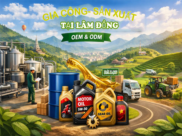Gia Công – Sản Xuất Dầu Nhớt Tại Lâm Đồng