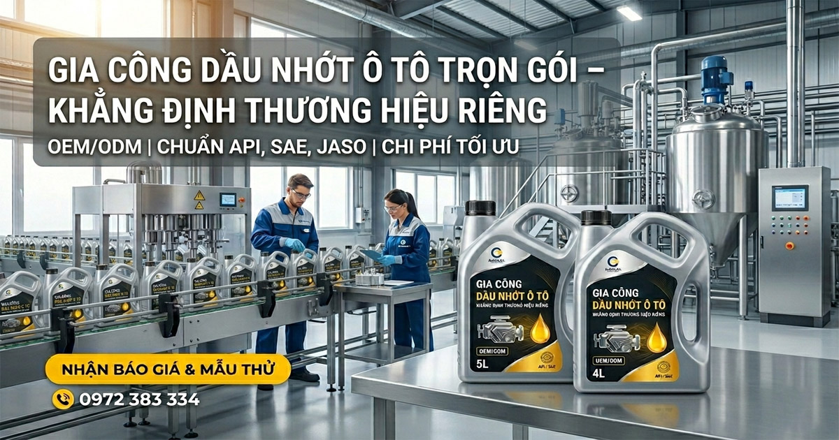 Gia công dầu nhớt ô tô