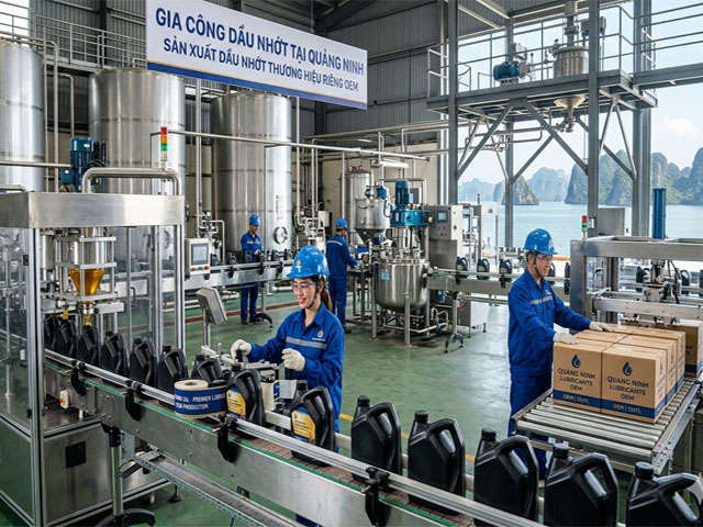 Gia công dầu nhớt tại Quảng Ninh | Sản xuất dầu nhớt thương hiệu riêng