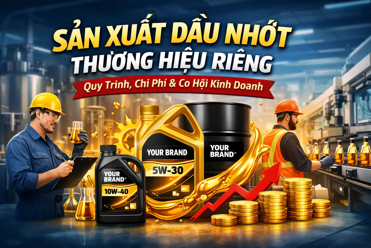 Sản Xuất Dầu Nhớt Thương Hiệu Riêng