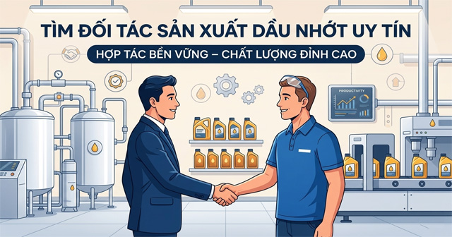 Tìm Đối Tác Sản Xuất Dầu Nhớt Uy Tín
